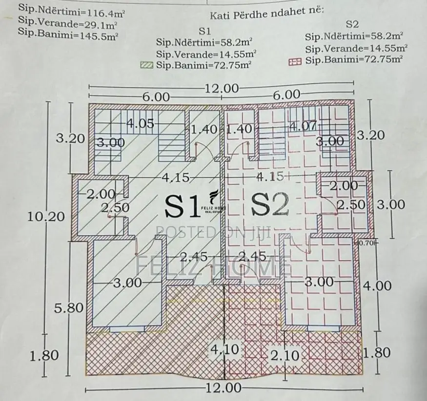 SHITET VILE 293 M2 FRESK 400.000 EURO