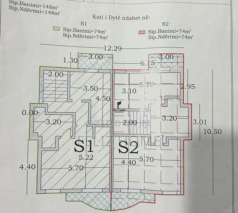 SHITET VILE 293 M2 FRESK 400.000 EURO