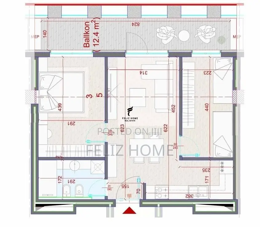 SHITET APARTAMENT 2+1 ZOGU I ZI 222.000 EURO
