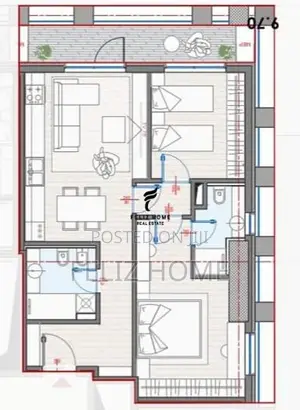 SHITET APARTAMENT 2+1 ZOGU I ZI 266.000 EURO