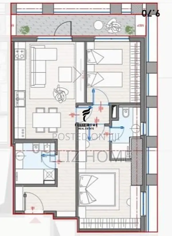 SHITET APARTAMENT 2+1 ZOGU I ZI 266.000 EURO