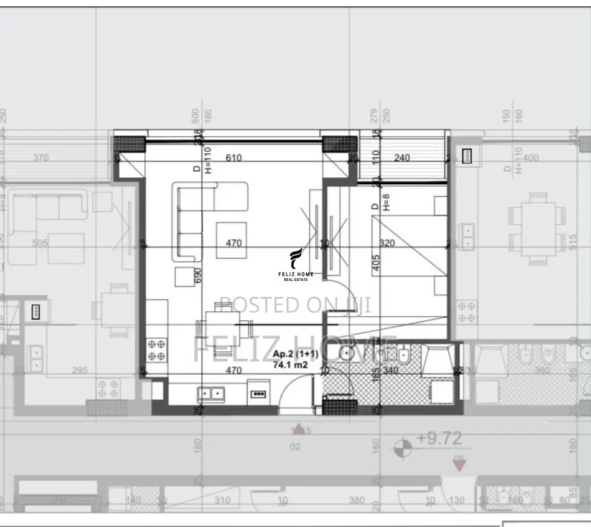 SHITET APARTAMENT 1+1 BULEVARDI I RI 19.200.000 LEKE