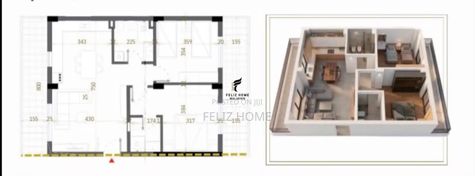 SHITET APARTAMENT 2+1+2 TEG 226.000 EURO