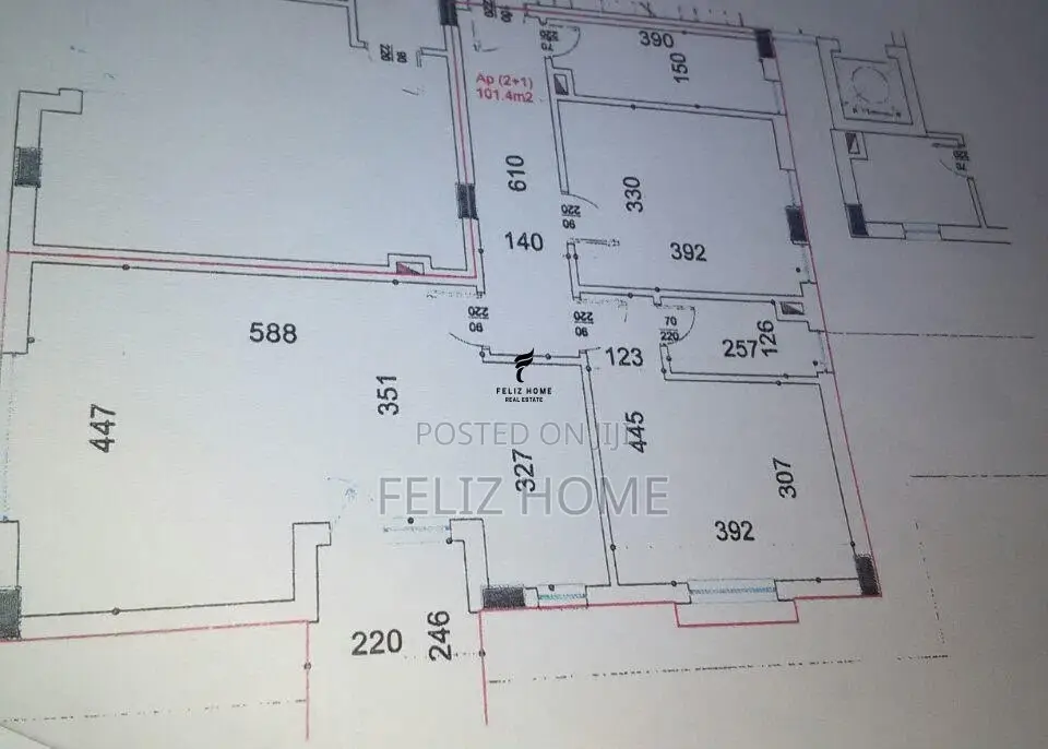 SHITET APARTAMENT 2+1 FRESK 16.500.000 LEKE