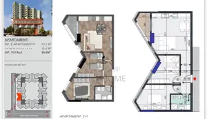 SHITET APARTAMENT 2+1 ZOGU I ZI 165.000 EURO