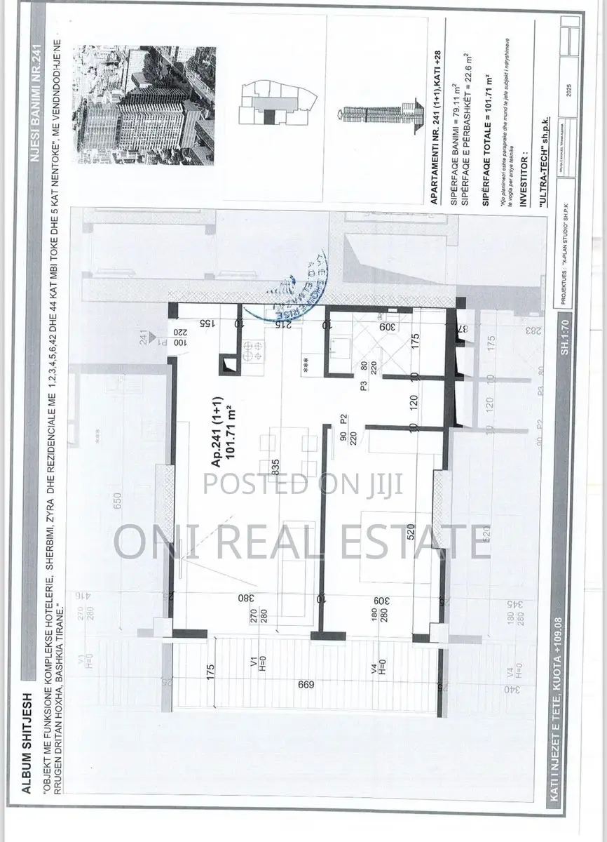 Apartment for sale Laprake - Gintash Block - Military Hospital (Tirana