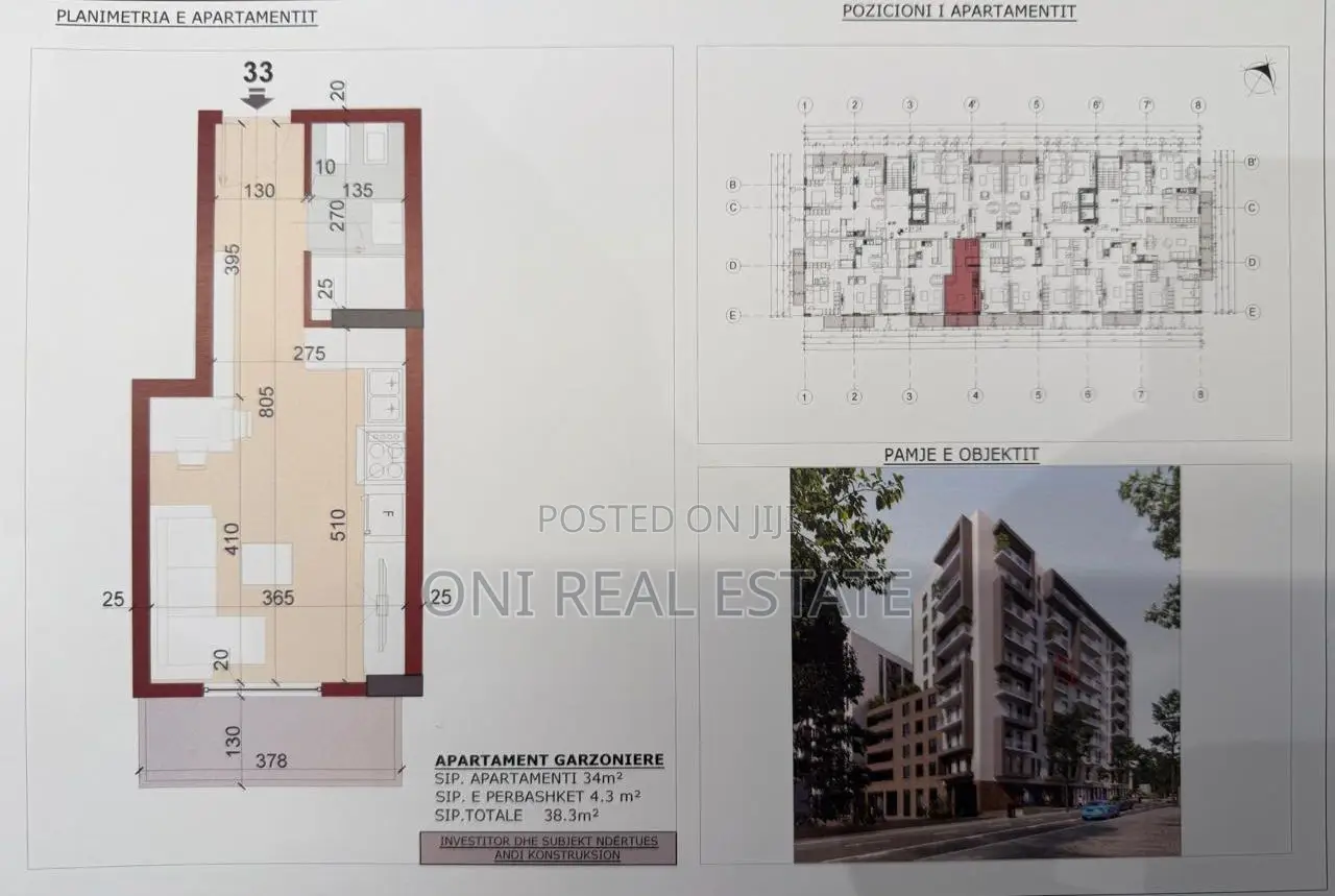 Studio Flat for sale Tirana - city