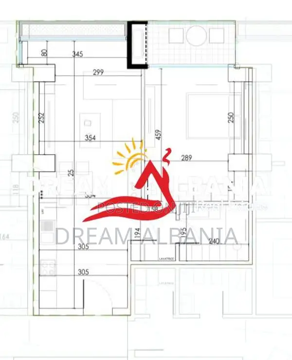 Apartament 1+1 ne Shitje Zogu i Zi, Prane Rrethrrotullimit (ID 4111154