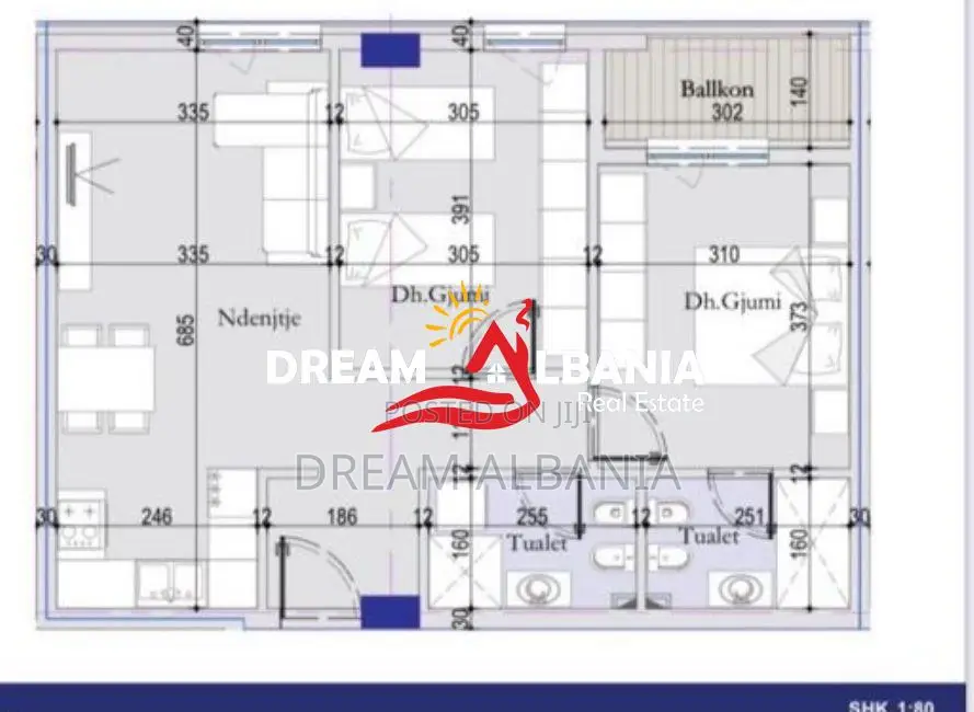 Apartament 2+1+2 Ne Shitje Te Ish Sheshi Shqiponja (ID 41212189)