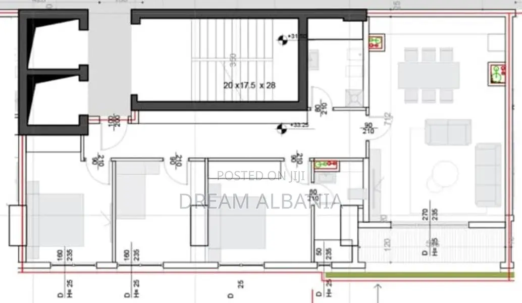Apartament kleringu 3+1 ne shitje tek Square 21 ne rrugen e Kavajes ne