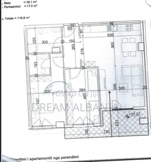 Apartament 2+1+2WC ne Shitje Rruga Dritan Hoxha, Kompleksi Aura (ID 41