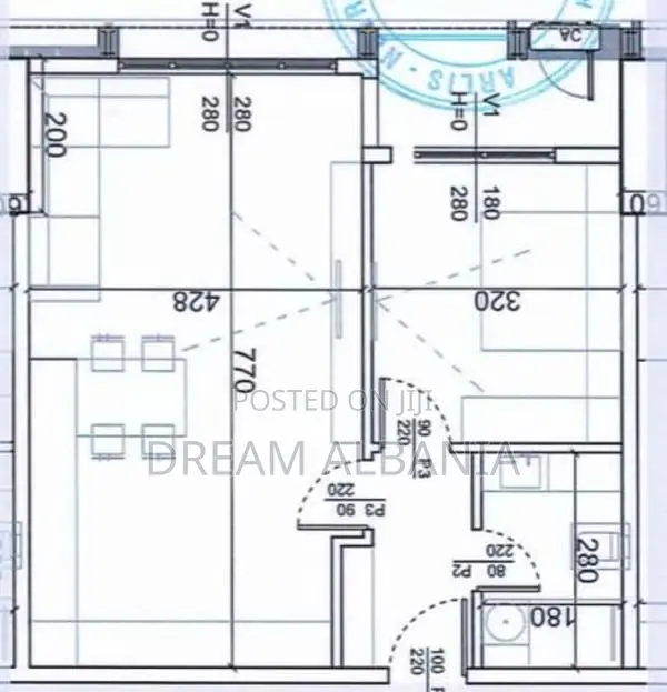 Apartament 1+1 ne Shitje Rruga e Kosovareve, Prane Parkut Olimpik (ID 