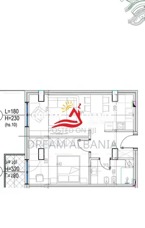Apartament 1+1 tek Residenca Kodra e Diellit 2 (ID 41111544)