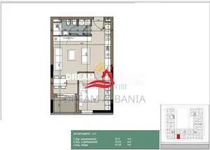 Apartament 1+1 ne ndertim ne shitje ne zonen e Kamzes (ID 41111082)