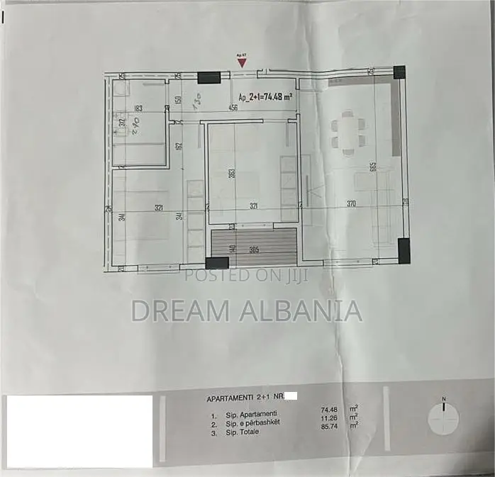 Apartamente 2+1 ne shitje ne fazen perfundimtare te ndertimit ne Pasku