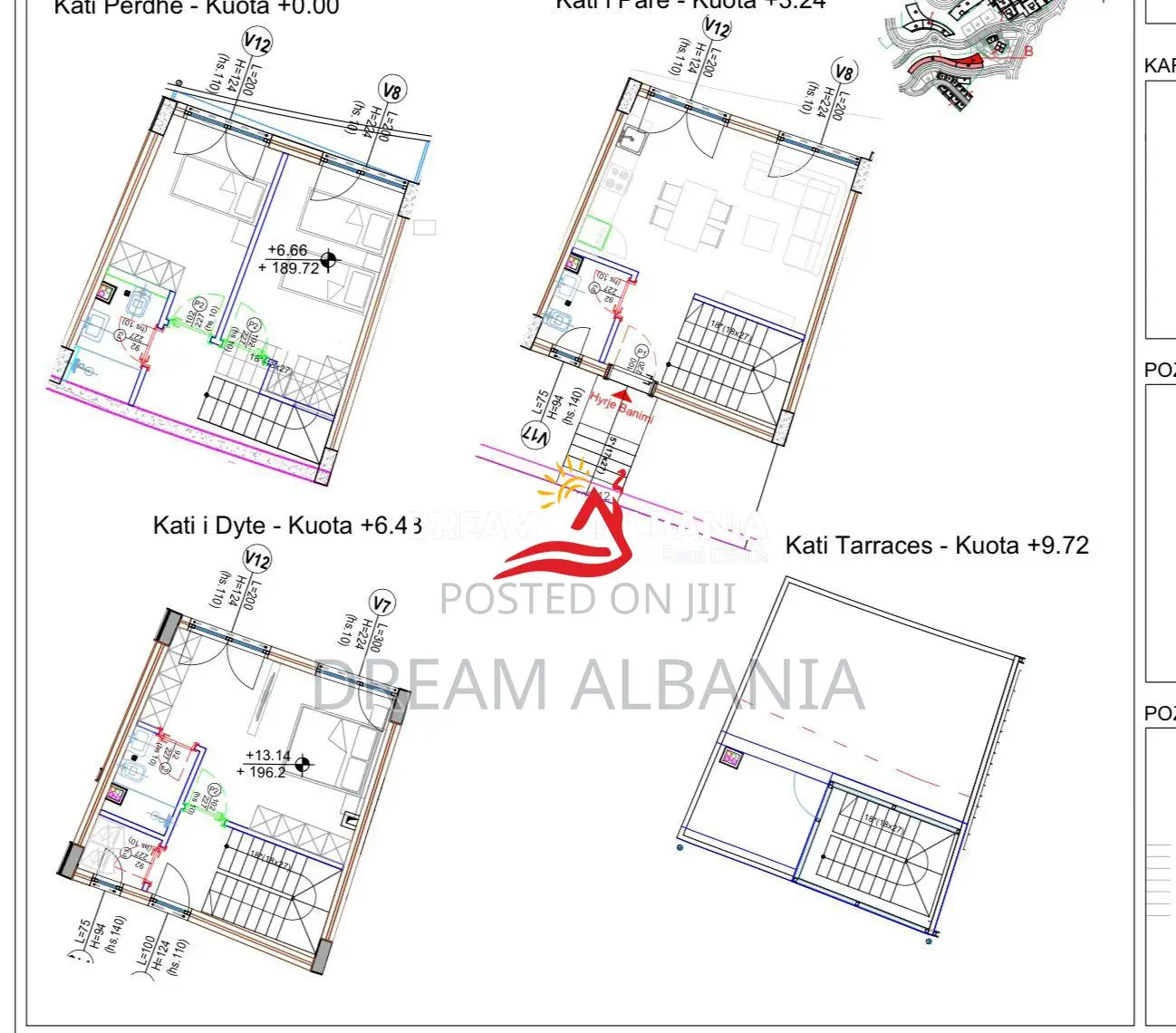 Apartament triplex tek Residenca Kodra e Diellit 2 (ID 4131495)