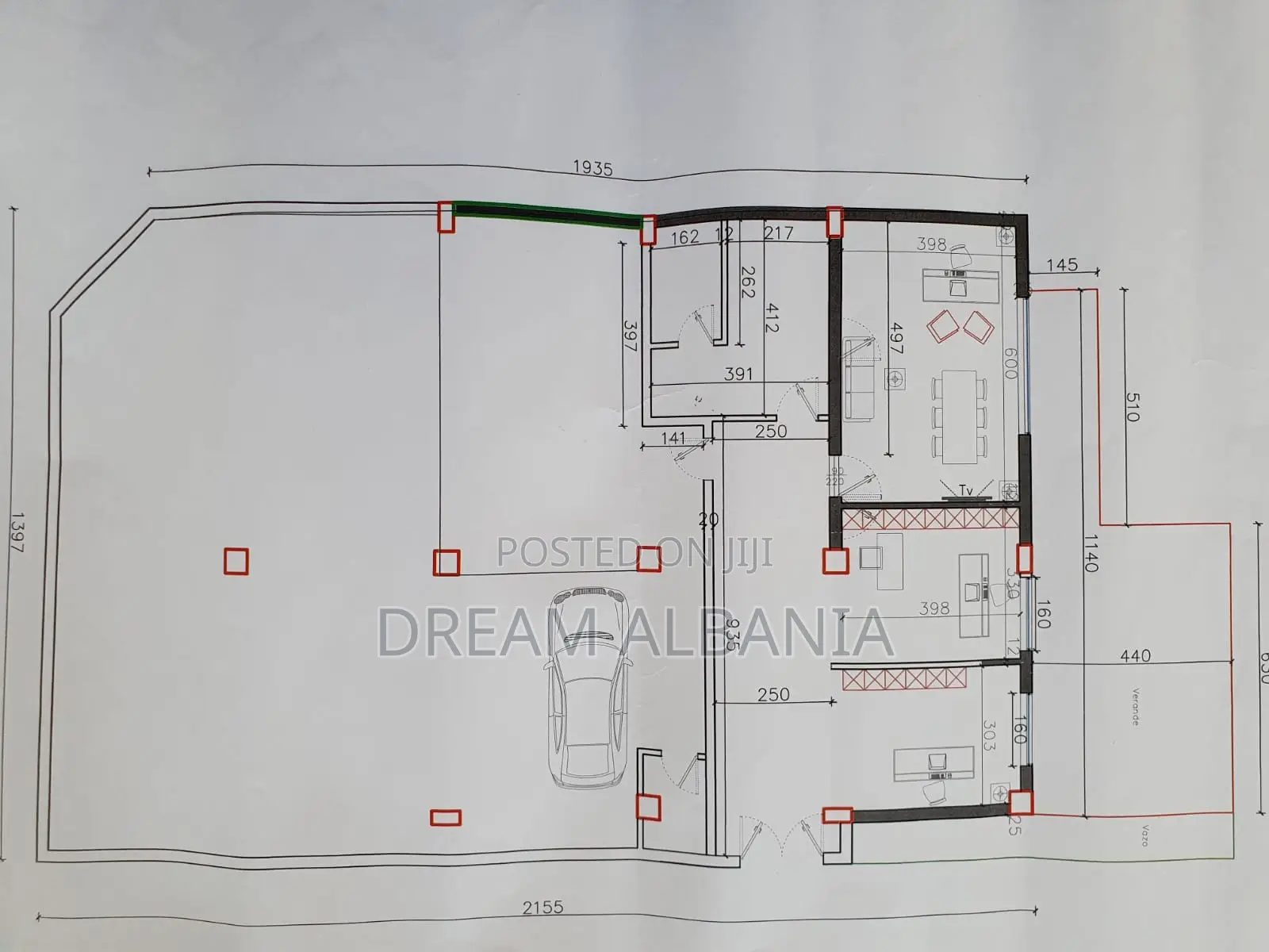 Ambjent + Garazh me qera tek Liqeni i Thate prane FZ ne Tirane ( ID 42