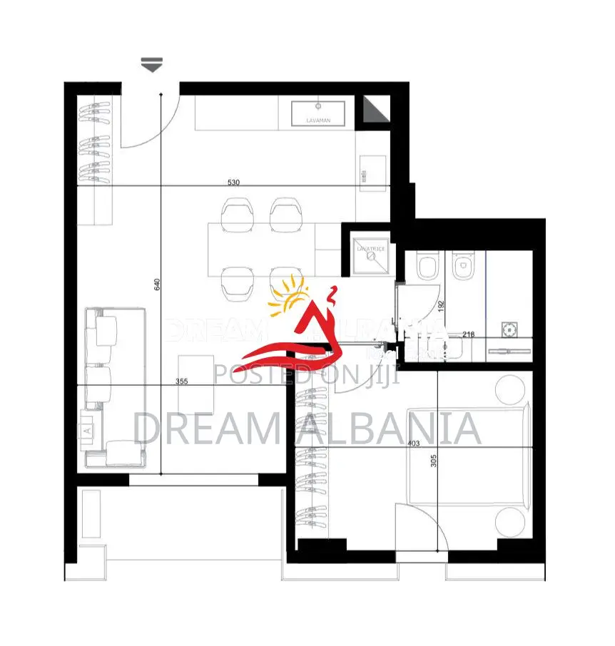 Apartament 1+1 Ne Shitje Te River Side Residence (ID 41111562)
