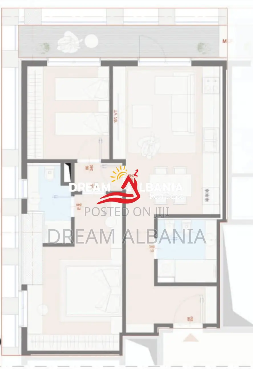 Apartament 2+1+2 ne Shitje Tek Kompleksi Manhattan, Zogu i Zi Tirane (