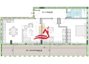 Apartament 2+1 Ne Shitje Te Kamez (ID 41212254)