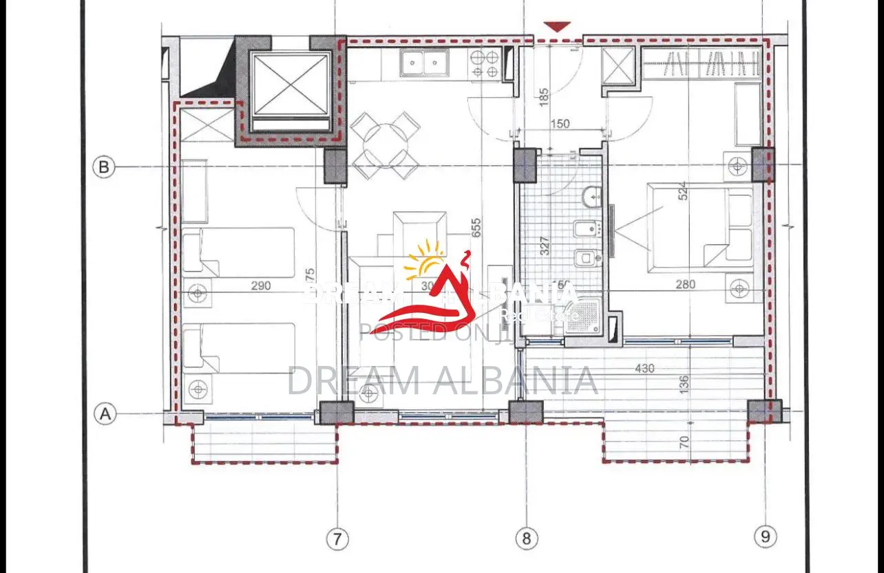 Apartament 2+1 ne Shitje i perfunduar, ne Shengjin (ID 41212227)