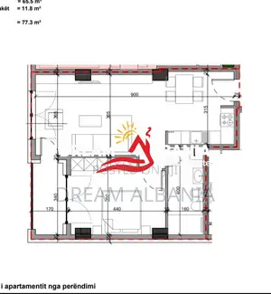 Shiten 5 Apartamente 1+1 tek Ministria e Jashtme, Sol Residence (ID 41