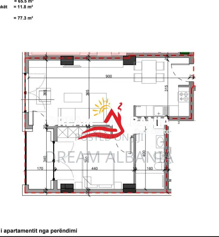 Shiten 5 Apartamente 1+1 tek Ministria e Jashtme, Sol Residence (ID 41