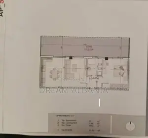 Shitet Apartament 1+1 + Verandë | Rezidenca Prime 3, Kamëz (ID 4111151