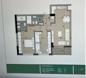 Shitet apartament 2+1+2 tek Univers city Tirane (ID 41212112)