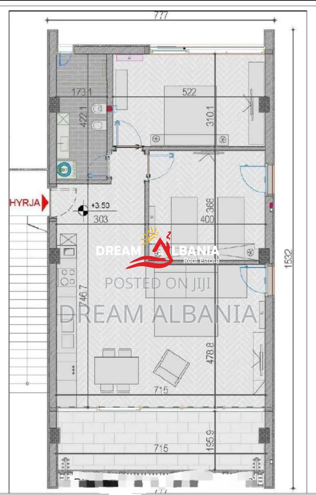 Shitet Apartament 2+1+post parkimi ne Green Coast 1 Palase ID(41212268