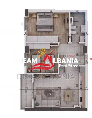 Apartament 2+1 Ne Shitje Ne Kamez (ID 41212225)