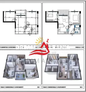Apartamente 2+1 ne Golem prane Epidamn White Sensation (ID 41212224)