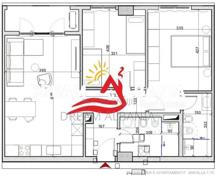 Shiten Apartamente 2+1 ne Porcelan prane Klanit ( ID 41212207 )