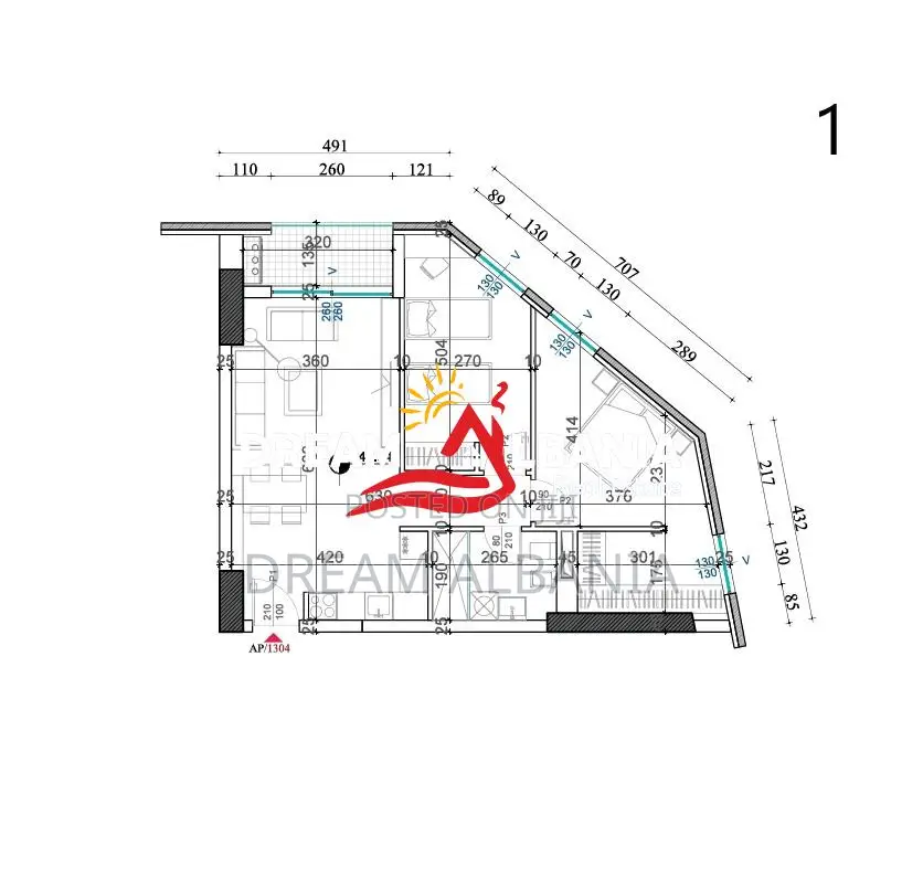 Shiten 2 Apartamente 2+1 tek Rezidenca Shqiponja Square Building, Tira