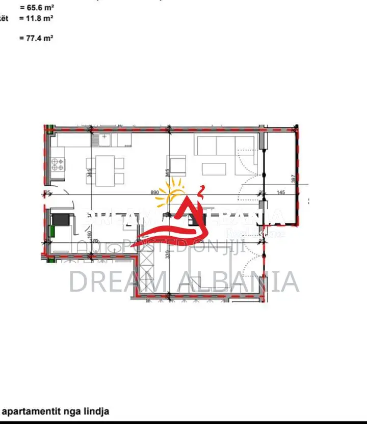 Shiten 5 Apartamente 1+1 tek Ministria e Jashtme, Sol Residence (ID 41