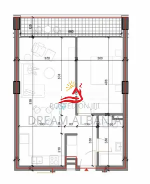 Shitet Apartament 1+1 tek Forest Residence Shkoze (ID 41111587)
