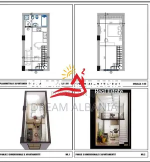 Shiten apartamente 1+1 duplex ne Golem prane Epidamn White Sensation (