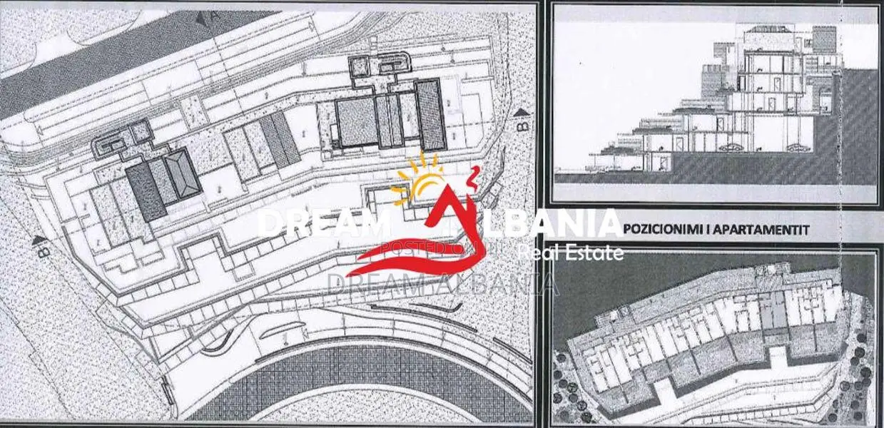 SHITET Apartament 2+1+Verand+Parkim ne Green Coast, Palas, Himare (ID 
