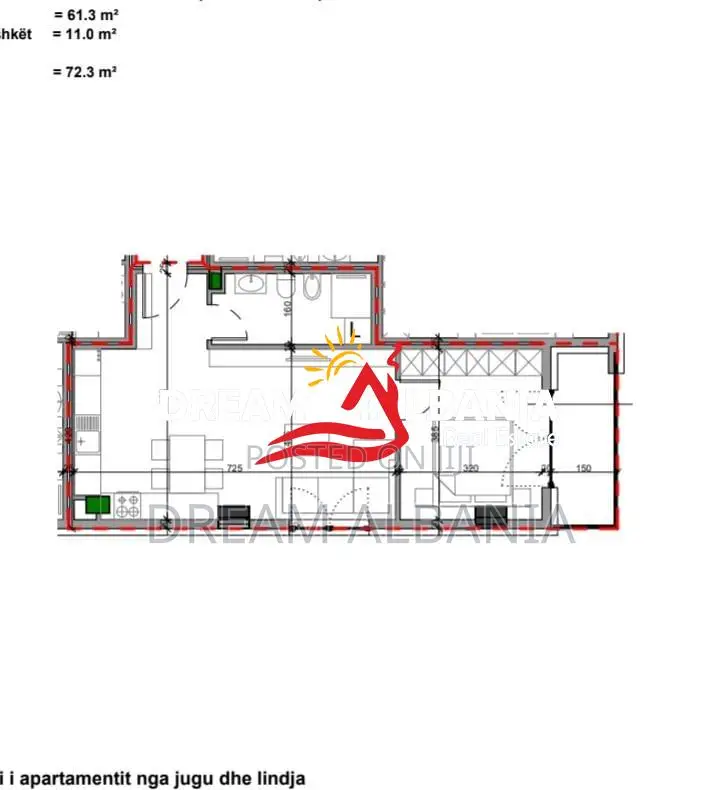 Shiten 5 Apartamente 1+1 tek Ministria e Jashtme, Sol Residence (ID 41