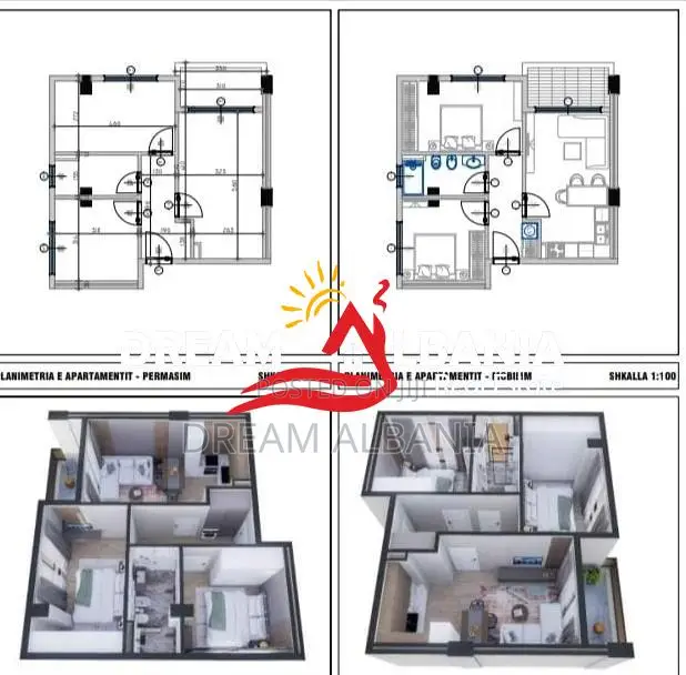 Apartamente 2+1 ne Golem prane Epidamn White Sensation (ID 41212224)