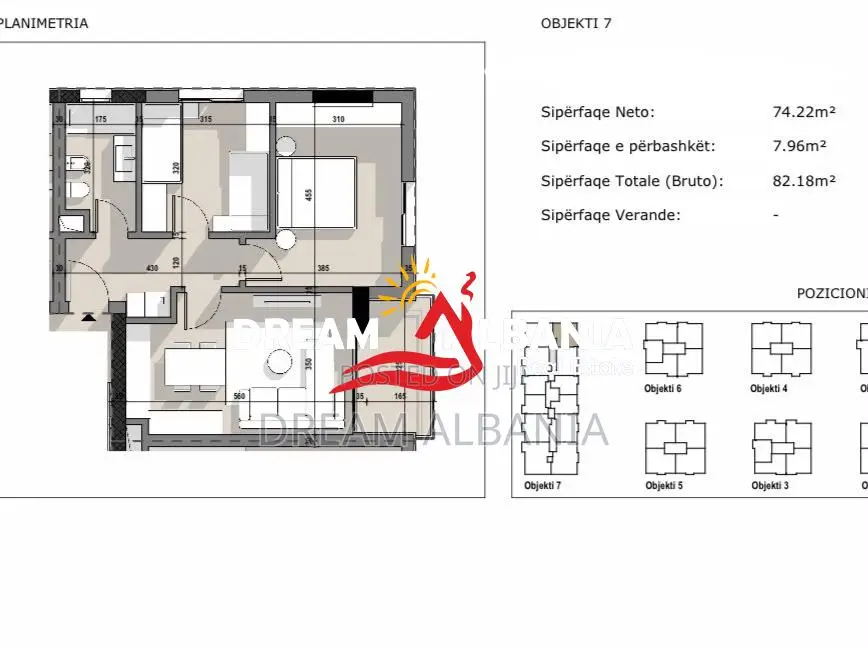 Apartament 2+1 Ne Shitje Te Ajka Residence, tek 5 Maj (ID 41212287)