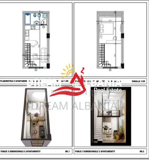 Shiten apartamente 1+1 duplex ne Golem prane Epidamn White Sensation (