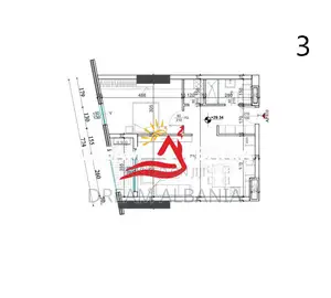 Shiten 6 Apartamente 1+1 tek Rezidenca Shqiponja Square Building, Tira