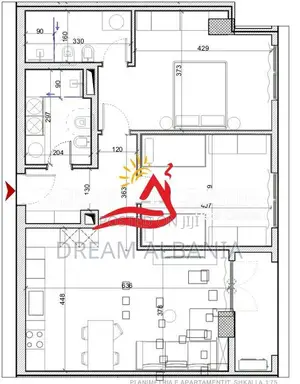 Shiten Apartamente 2+1 ne Porcelan prane Klanit ( ID 41212207 )
