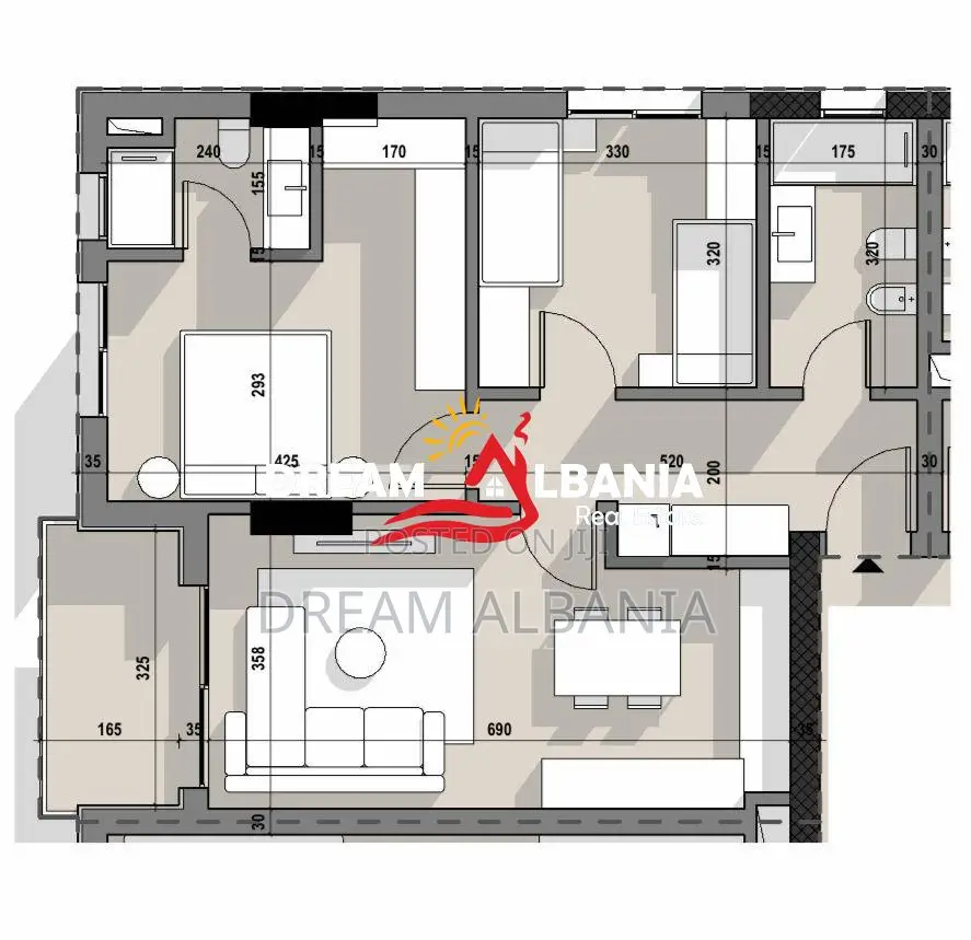 Apartament 2+1+2 Ne Shitje tek Residenca Ajka, 5 Maji (ID 41212253)
