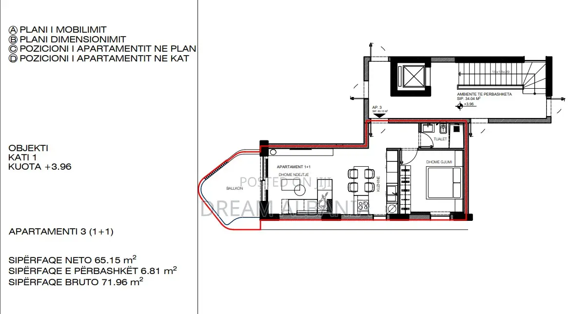 Apartament ne shitje 1+1 me pamje nga deti Rruga Butrinti Sarande (411