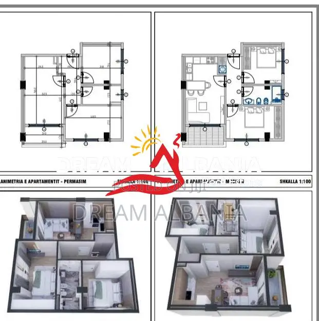 Apartamente 2+1 ne Golem prane Epidamn White Sensation (ID 41212224)