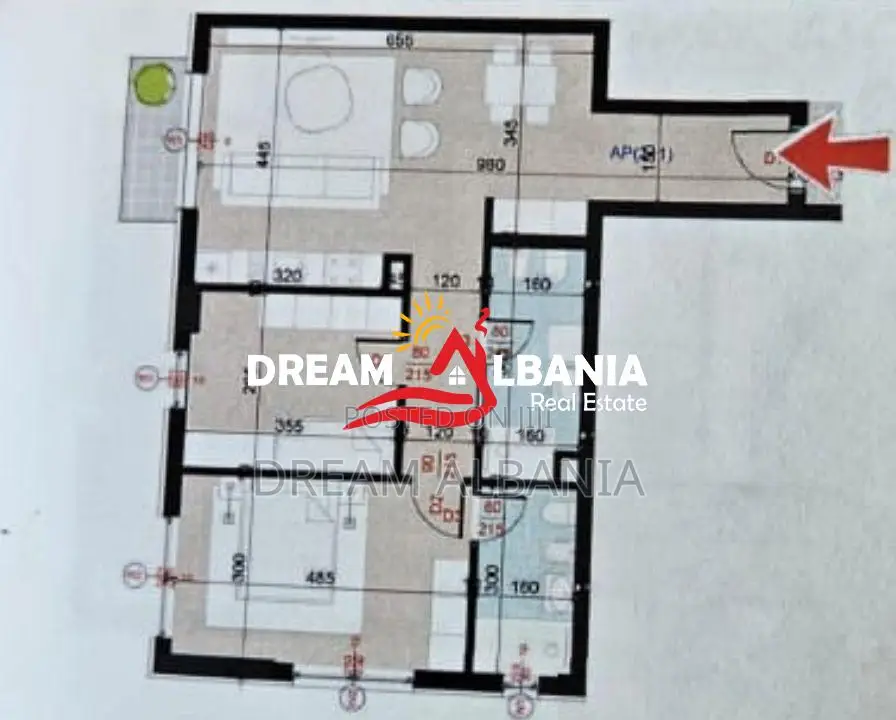 Apartament 2+1+2 Ne Shitje Ne Shitje Ne Porcelan (ID 41212183)