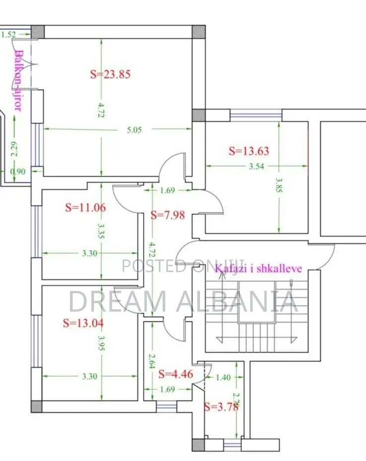 Apartament 3+1 per shitje Qender mes Rr. Myslym Shyrit dhe Rr. Kavajes