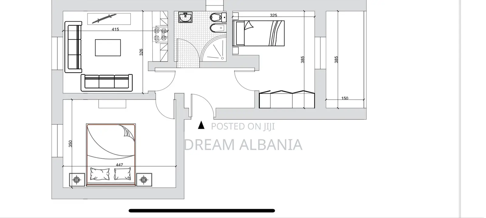 Shitet apartament 2+1 tek Rruga e Durresit (ID 4129493)